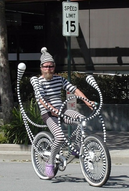 Onlyness - man on bike
